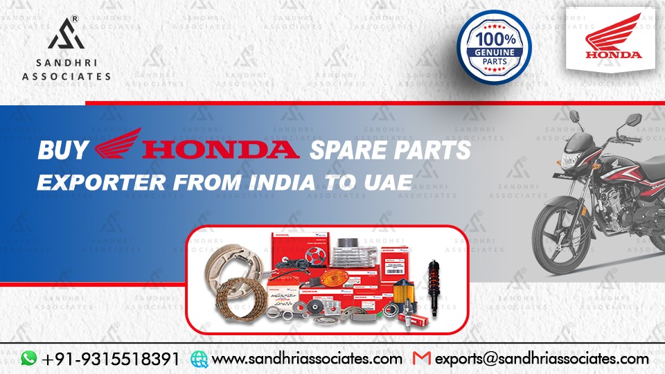 Buy 100% Genuine Honda Spare Parts – Exported from India to UAE