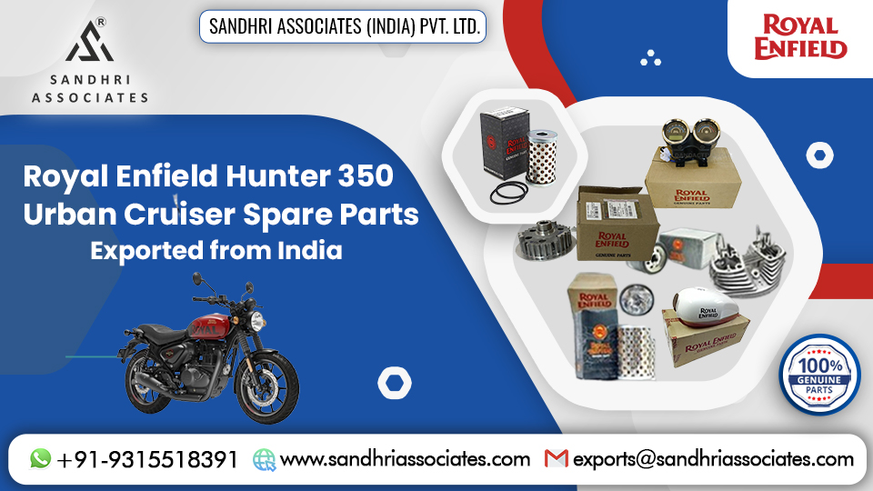 Royal Enfield Hunter 350 – Urban Cruiser Spare Parts Exported from India