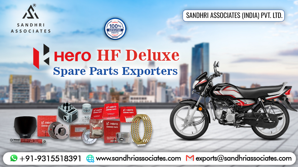 Hero HF Deluxe Spare Parts Exporters from India – Sandhri Associates