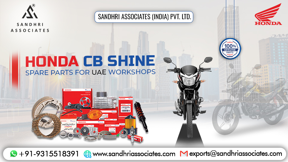 Buy Honda CB Shine Spare Parts for UAE Workshops