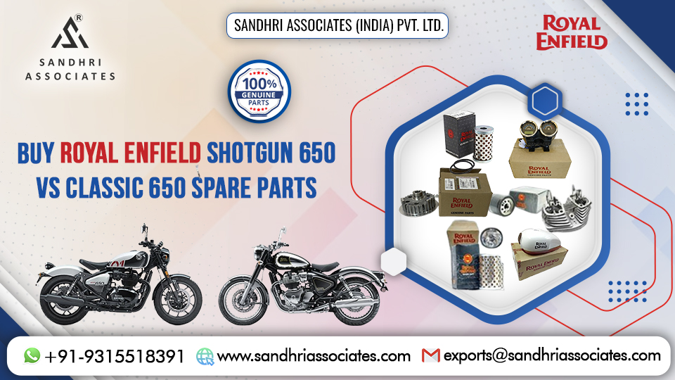 Buy Royal Enfield Shotgun 650 vs Classic 650 Spare Parts from Sandhri Associates