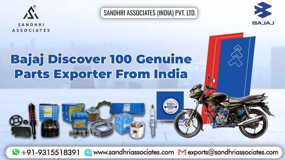 Bajaj Discover 100 Genuine Spare Parts Exporter India