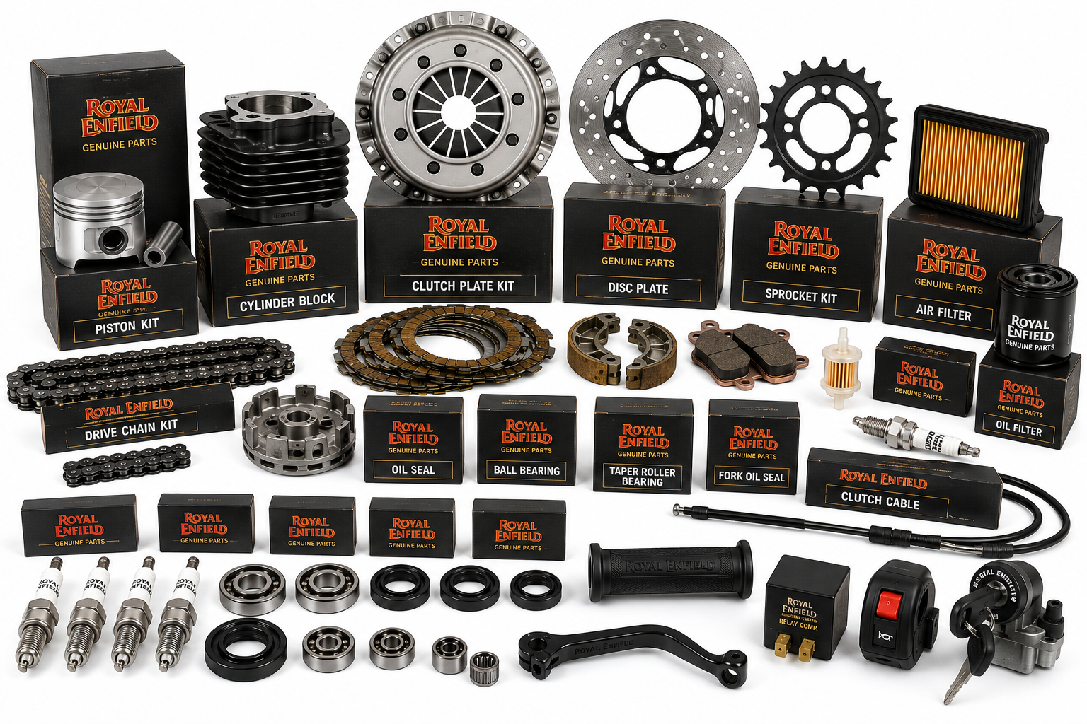 Royal Enfield Classic 500 Spare Parts Engine Components Brake Parts Clutch Plates Bulk Supplier India