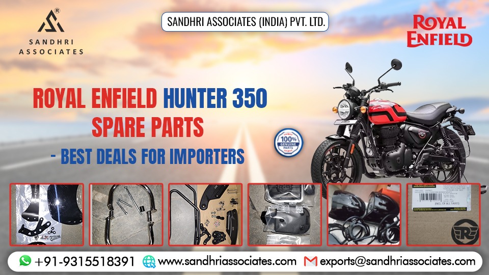 Royal Enfield Hunter 350 Spare Parts Bulk Supplier & Exporter India