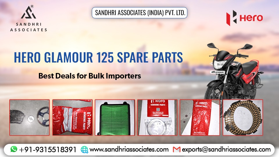 Hero Glamour 125 motorcycle spare parts collection