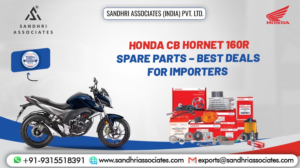 Honda CB Hornet 160R Spare Parts Engine Components Brake Pads Clutch Plates Bulk Supplier India