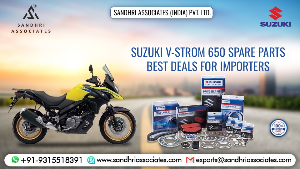 Suzuki V-Strom 650 Spare Parts Engine Components Brake Pads Clutch Plates Bulk Supplier India