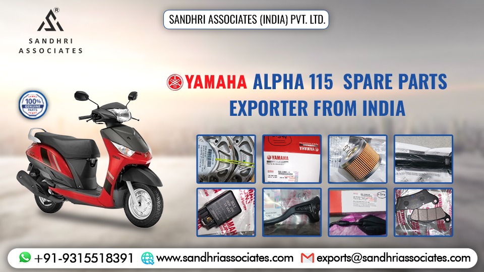 Yamaha Alpha 115 Spare Parts Engine Components Brake Parts Clutch Assembly Scooter Parts Supplier India